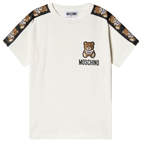 Cream Bear Branded Sleeve T-Shirt | AlexandAlexa