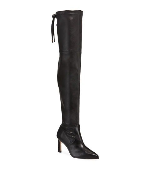 Natalia 75mm Leather Over-The-Knee Boots