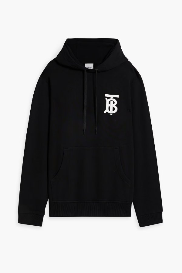 Logo-print French cotton-terry hoodie