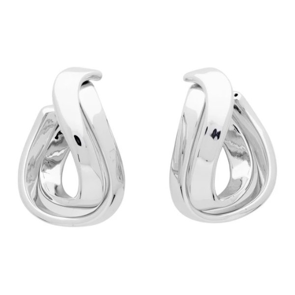 Silver Twirl Earrings