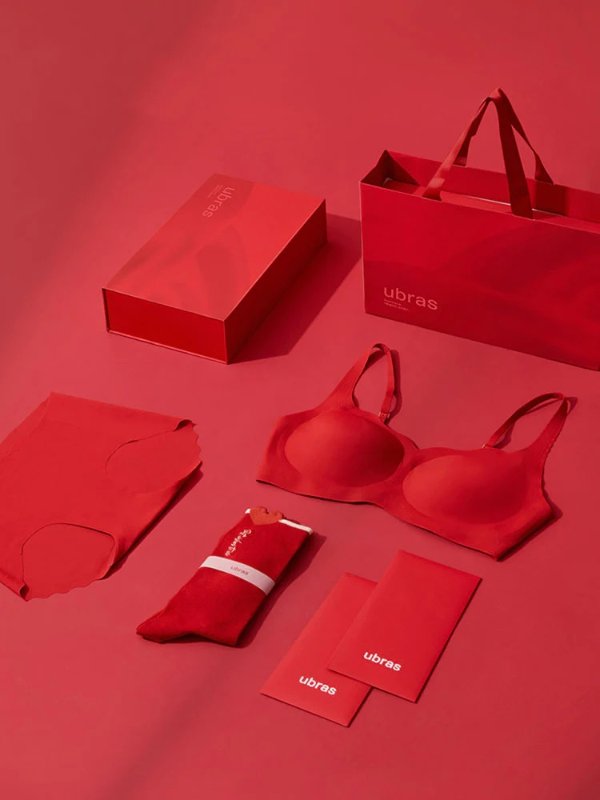 24H Comfort All in Red Gift Set (One Size Bra + Brief + Socks)