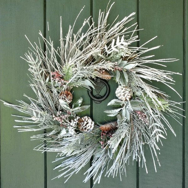 Winter Wreaths for Front Door Christmas Wreath Winter | Etsy
