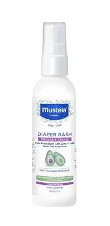 Spray Diaper Rash Cream for Baby's Bottom - Sprayable Skin Protectant with Zinc Oxide & Natural Avocado - Fragrance-Free, Touch-Free & Steroid-Free - 3 fl. oz.