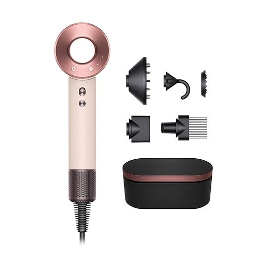Limited edition Ceramic Pink and Rose gold Supersonic™ hair dryer with Onyx and Rose Presentation case