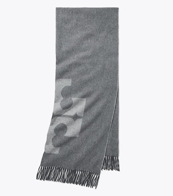 Solid Logo Oblong 围巾