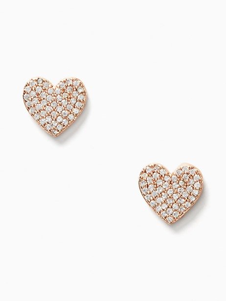 yours truly pave heart studs