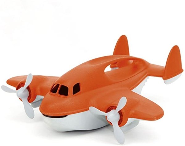 Toys Fire Plane - Pretend Play, Motor Skills, Kids Bath Toy Vehicle. No BPA, phthalates, PVC. Dishwasher Safe, Recycled Plastic, Made in USA.