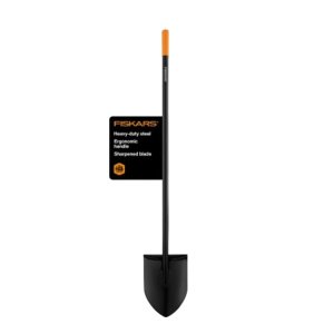 Fiskars Digging Shovel - Heavy Duty Gardening Tool with Straight Handle - Lawn and Yard Tools - Black : Shovel Handle Replacement