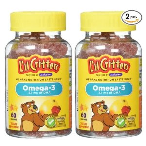L'il Critters Omega-3 DHA 儿童鱼肝油软糖 120粒