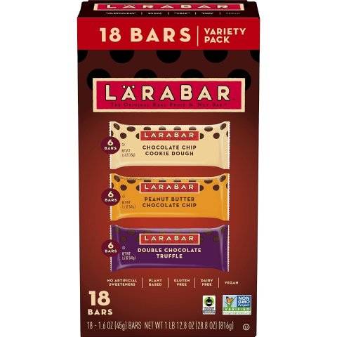 Larabar 巧克力坚果零食棒3款口味18条综合装