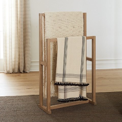 Honey Throw Blanket Holder