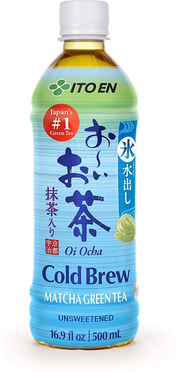 Oi Ocha Cold Brew Matcha Green Tea Unsweetened 16.9 Ounce 12 Count Unsweetened Zero Calories with Antioxidants Excellent Source of Vitamin C Product of Japan