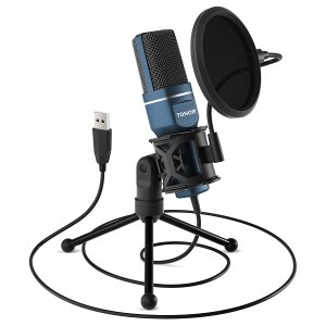 TONOR Gaming Mic with Tripod Stand & Pop Filter