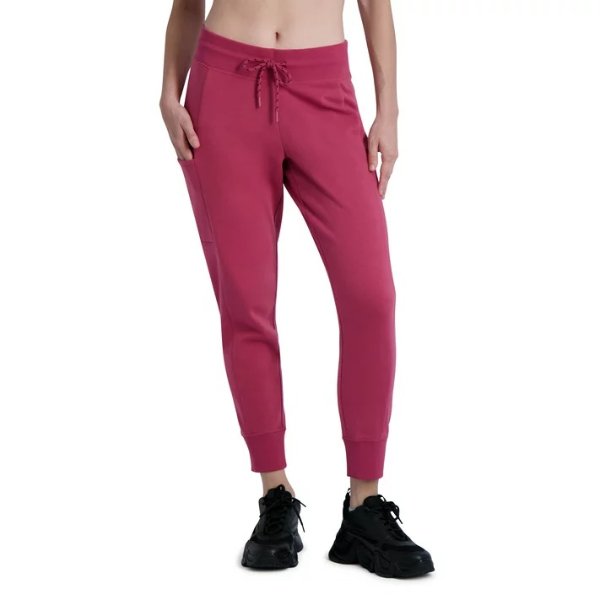 Reebok Women's Lux Fleece Mid-Rise Pull-On Jogger Sweatpants