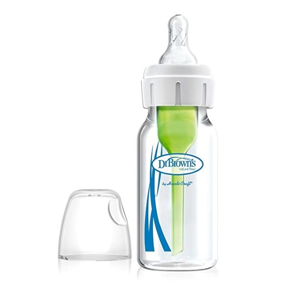 Dr. Brown's Natural Flow Options+ Narrow Glass Baby Bottle 4oz*2