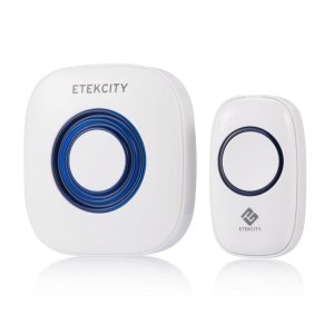 Etekcity Plug-in Wireless Doorbell Kit: 1000-feet, 52 Chimes, 4-Level Volume