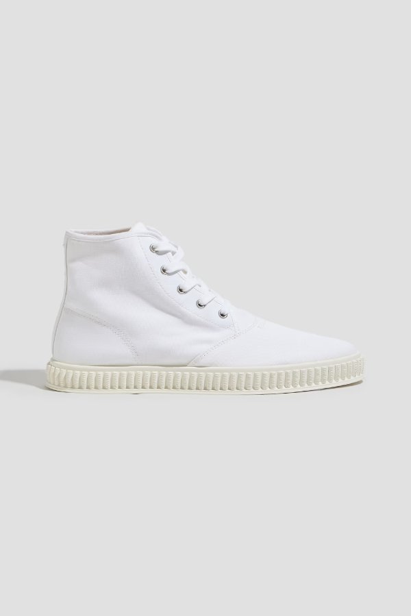Canvas high-top sneakers