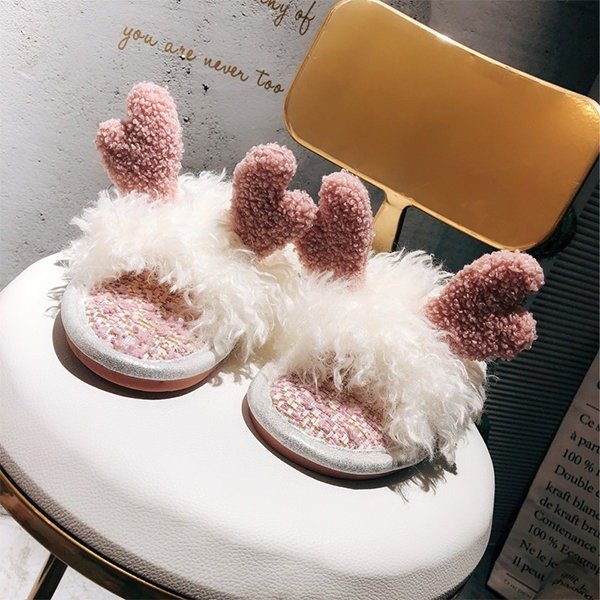 Antler Cotton Slippers from Apollo Box