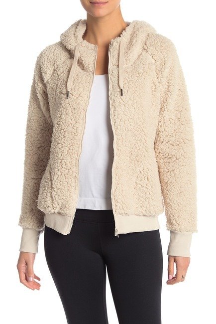 Up & Over Faux Shearling Bomber