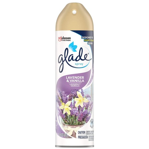Glade Air Freshener, Room Spray, Lavender & Vanilla, 8 Oz