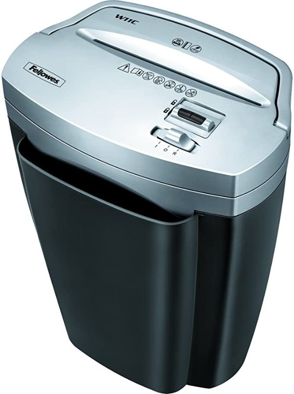 Fellowes Powershred W11C, 11-Sheet Cross-cut Paper and Credit Card Shredder with Safety Lock