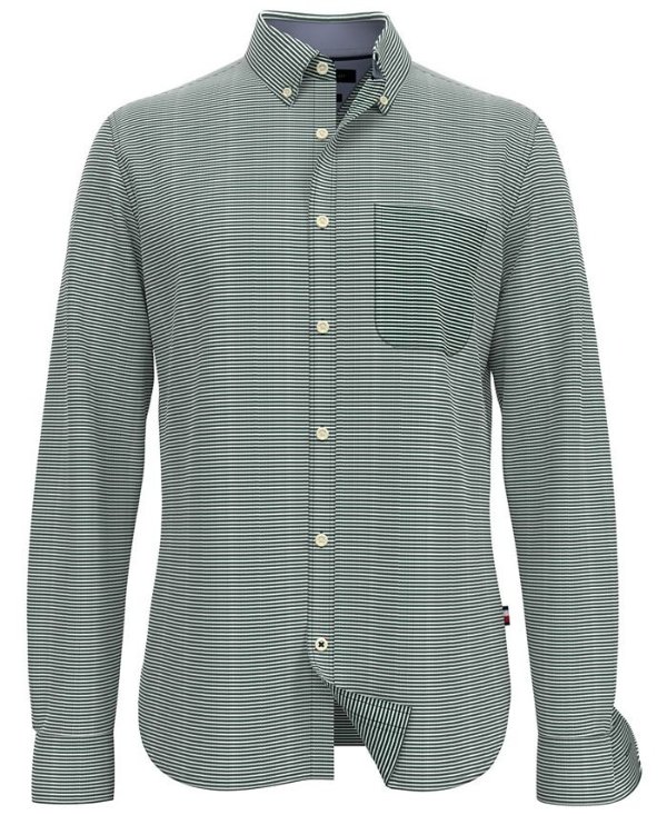 Men's Slim-Fit TH Luxe Ollie Stretch Knit Stripe Shirt