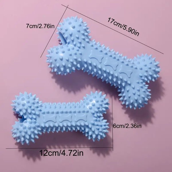 Pet Toy Dog Rubber Toy Bone Type Gnawing Relieving Stuffy Molar Teeth Dog Toy For Small Medium Dog | Buy More, Save More | Temu