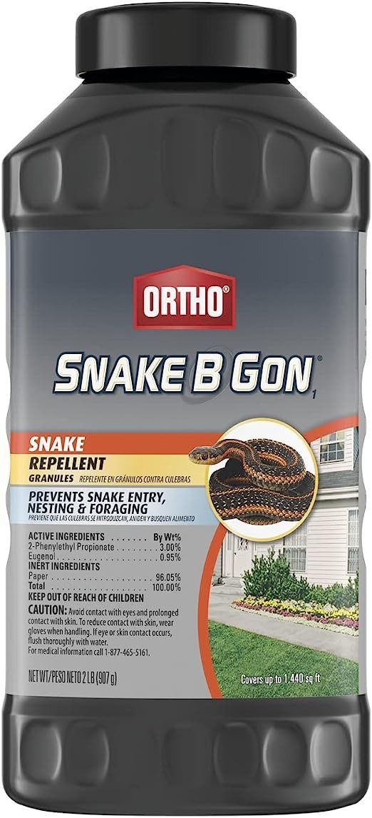 Snake B Gon1 - Snake Repellent Granules, No-Stink Formula, Covers Up to 1,440 sq. ft., 2 lbs.