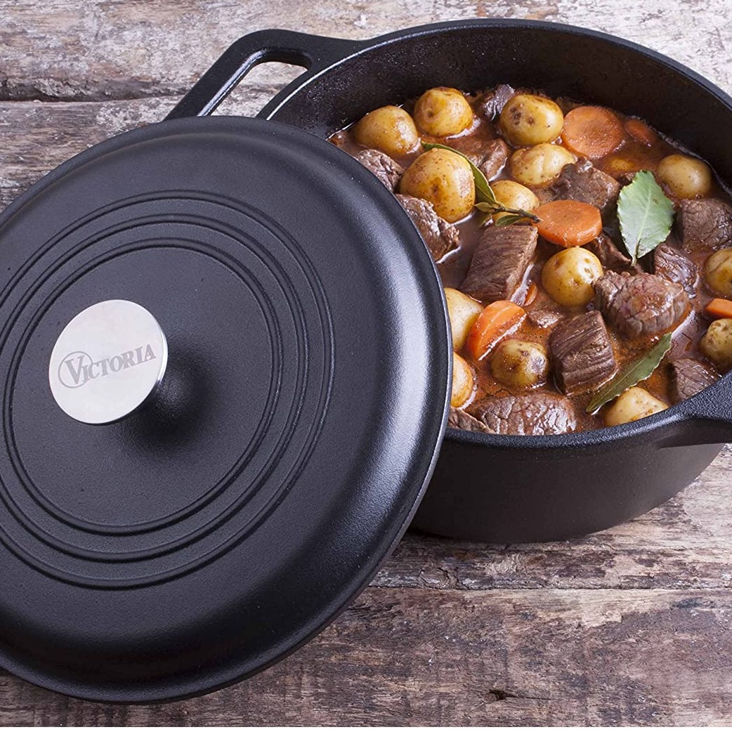 victoria 铸铁双耳荷兰锅 4夸脱