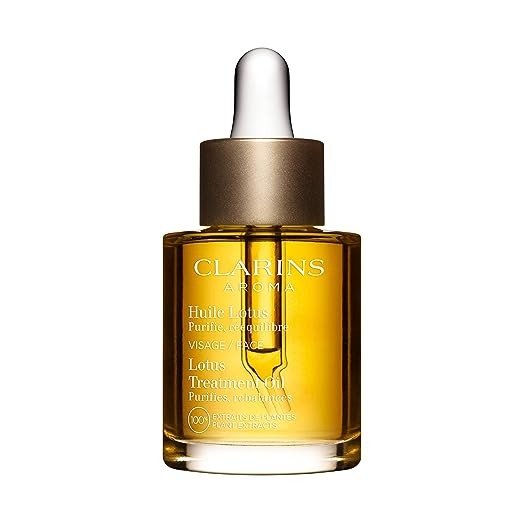Lotus Face Treatment Oil | Hydrates,Tones and Balances Skin| Minimizes Fine Lines | Skin Is Immediately Velvety* | 100% Natural Plant Extracts | Oily To Combination Skin Types | 1 Fluid Ounce