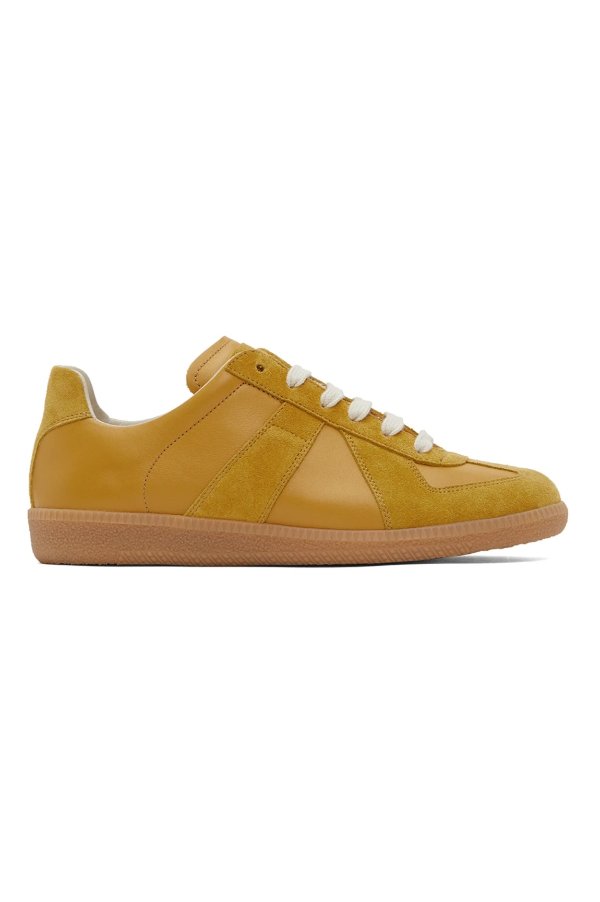 Yellow Replica Nappa Sneakers