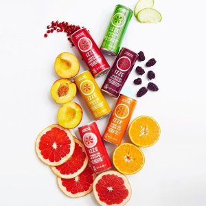 IZZE Sparkling Juice, 4 Flavor Sparkling Sunset Variety Pack, 8.4 oz Cans, 24 Count