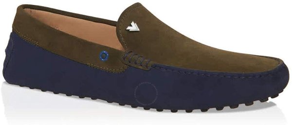 Tods Men's Driving Shoes in Suede in Galaxy/Thyme