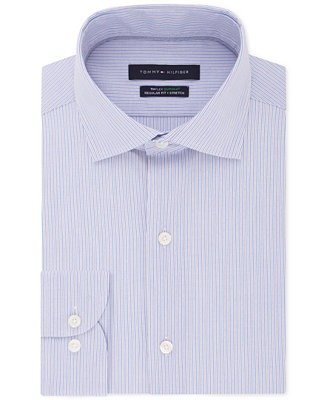 Men's Classic/Regular Fit Non-Iron THFlex Supima® Stretch Stripe Dress Shirt