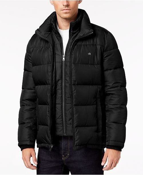 Men's Full-Zip Puffer Coat, Created for Macy's