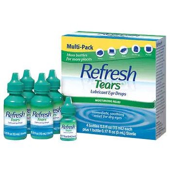 Tears Lubricant Eye Drops Multi-Pack, 65 ml.