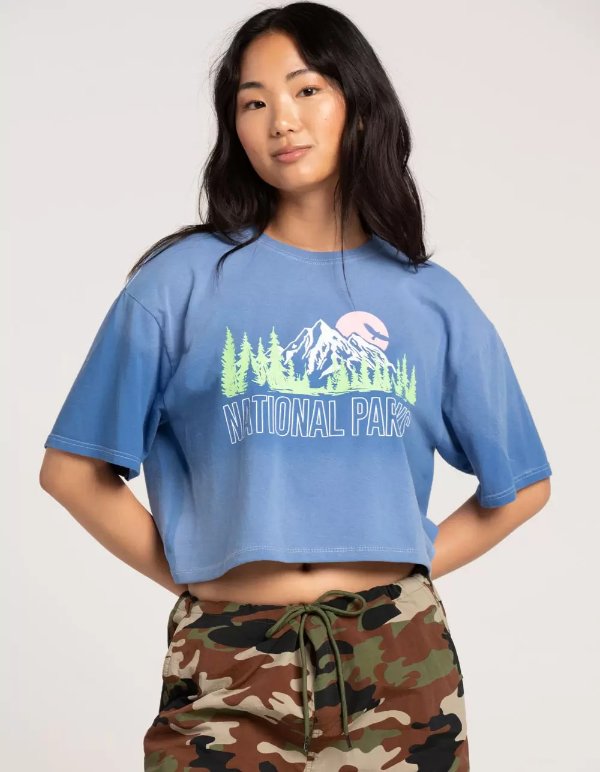 National Parks Womens Crop Tee