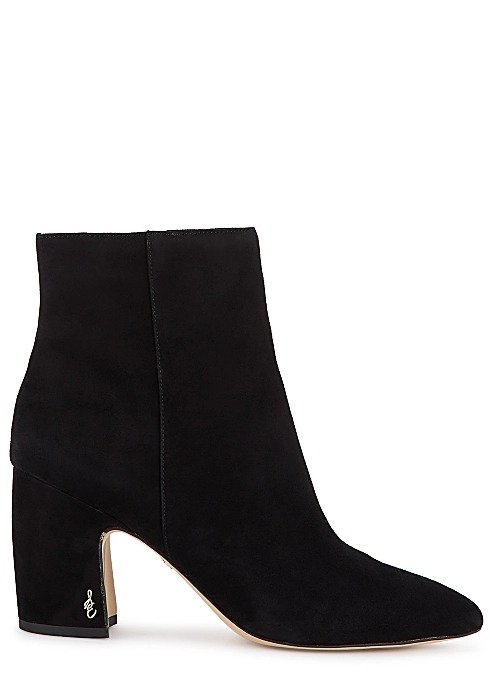 Hilty 90 black suede ankle boots