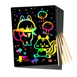 Qxnew Scratch Rainbow Art for Kids