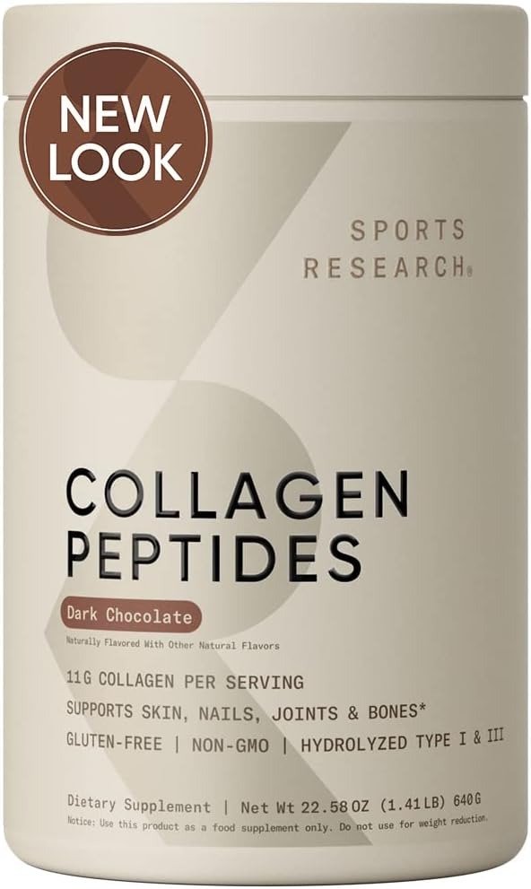Collagen Peptides Powder (41 Servings) | The Only Non-GMO Verified Hydrolyzed Collagen Peptides Brand Available - Dark Chocolate