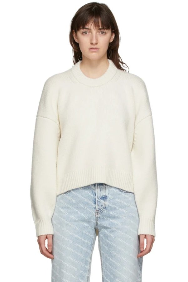 Off-White Drape Crewneck Sweater