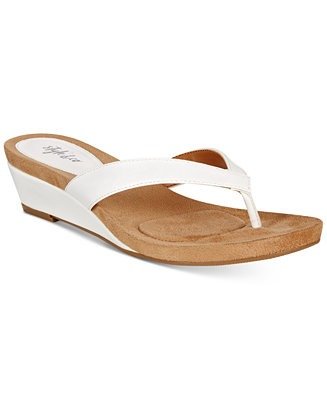Haloe2 Wedge Thong Sandals, Created for Macy's