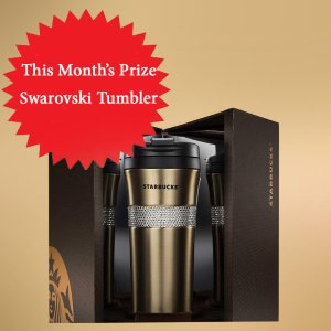 Win the Starbucks Gold Swarovski Tumbler
