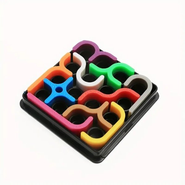 Mini Puzzle, Crazy Curve Colored 3D Puzzle Toy, Random Colors