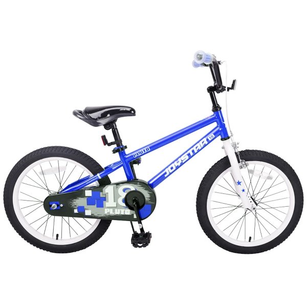JOYSTAR Pluto Kids Bike with Training Wheels 18 inch Blue