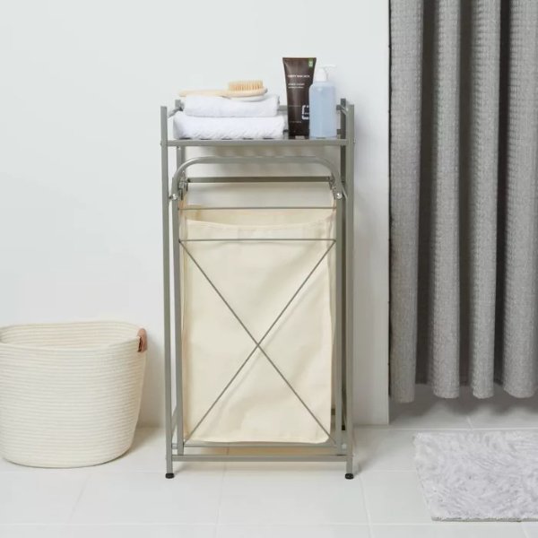 Square Tube Metal Laundry Hampers And Sorters Brushed Nickel Laundry Hampers And Sorters Brushed Nickel 