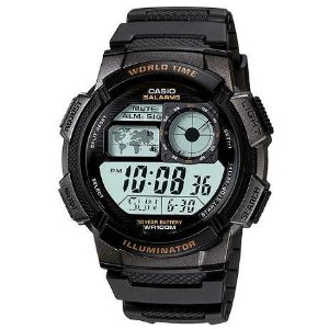 Casio Men's World Time Sport Watch AE-1000W-1AVDF