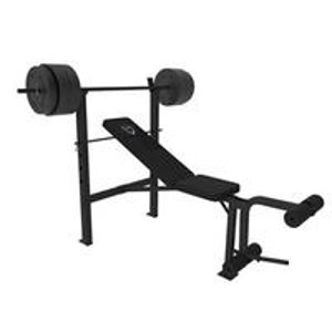 CAP Barbell Deluxe Bench w/ 100-Pound Weight Set