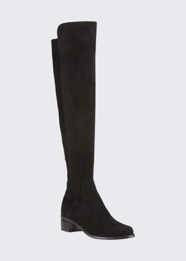Reserve Stretch-Suede Knee Boots