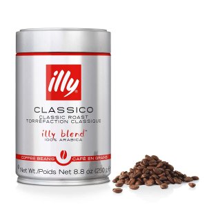 illy 100%阿拉比卡中度烘焙咖啡豆 8.8oz 带有巧克力焦糖香气